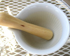 Ciroa Halloween Gothic Wicker Ouija Board Spirit Stoneware Mortar   Pestle