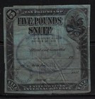 Usa  1910  Revenue For 5 Pounds Of Tobacco For Snuff Or Chewing  Wrinkles Ebn121