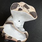 White Ceramic Dove 9  Tall Signed   Numbered Italian Boho Mid-century 