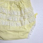 Vintage Regent Fancy Pants Butter Yellow Lace Ruffle Baby Diaper Cover Large Usa
