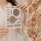 6 Sheet Reusable Mehndi Tattoo Stencil Set Henna Hand Templates Diy Body Art
