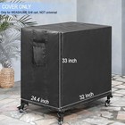 Outdoor Grill Cart Cover - Waterproof Pizza Oven Stand - Heavy Duty Food Prep Ca