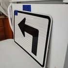 Authentic Traffic Highway Road Street Arrow Sign 90degree Left 21  X 15  12-144
