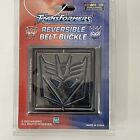 Transformers Autobot Decepticon Reversible Metal Belt Buckle Hot Topic New