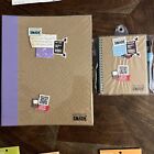 K company Xxl 11x14 Purple Smash Book Bundle All New Pockets Tape Tabs Clips Etc