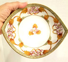 Antique Imperial Nippon Serving Bowl And Six Salt Dips Set Hand Painted  euc 