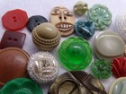 Wonderful Vintage   Antique Fancy Buttons Colt Glass Flowers Celluloid Metal   