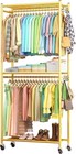 Clothes Rack - 33 0  X 12 2  X 79 5  Clothing Rack With Shelves   Wheels  Mul   