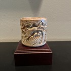 Ancient Carved Brush Pot     bitong     Holds Brushes For Calligraphy  Qing Dynasty