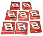Set Eight New Vintage Budweiser Nascar 4  Square Cardboard Bar Drink Coasters
