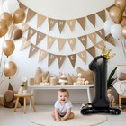 Alainzeo 42 Inch Black Number 1 Balloon  Foil Large 1st Birthday Decoration