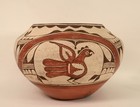 Zia Pueblo Rainbird Jar Pottery By Seferina Bell