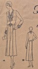 Butterick Pattern 3315  Women s Frock  Ca  1930  Guimpe Front  Sleeve-puffs  B34