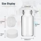 100 500pcs 20ml Scintillation Vial Borosilicate Glass Counting Vials Cone Liner