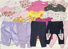 Gerber Carters Baby Girl Clothes Bundle 0-3 Months Bodysuits Pants Shorts Summer