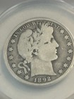 1892 O Anacs Good 6 Barber Half Undergraded  Check My Many Listings     