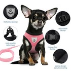 Cat Dog Harness Vest Adjustable Mesh Collar Leash Set For Small Medium Pets