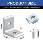12 Pack 2020 Corner Bracket Connector 20 Series Aluminum Extrusion Profile Ac   