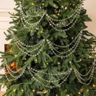 6 Pcs 3-layer Christmas Crystal Garland  16 Acrylic Bead Hanging Ornaments