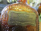 Spiderweb Whiskey Flask 1 4 Pint W  3 Original Labels 5 5  Tall Bottle 