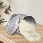 6l Airtight Rice Bucket 304 Stainless Steel Canister Food Storage Container New