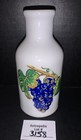 W Germany Porcelain Ceramic Bottle Grapes Vintage