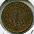 1860 Denmark Frederik Vii Bronze 1 Skilling Rigsmont Skil 21 5mm Km 763 N 5210