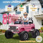Chevrolet Cheyenne 24v Kids Electric Ride On Truck With Remote Bluetooth Usb Led