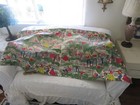 Best 50 s Ho-down Cowboy Cowgirl Dancing Western Barkcloth Curtain Fabric