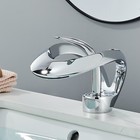 Modern Waterfall Chrome Bathroom Faucet Single Handle hole Basin Sink Mixer Tap