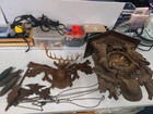 Cuendet Swiss Musical Cuckoo Clock 3 Weight Black Forest Hunting Deer Rare 