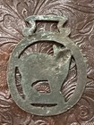 Vintage English Horse Brass Medallion Barn-house Cat Harness Decoration