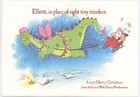 Walt Disney Productions Christmas Card Features Pete s Dragon  1977