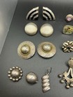 Vintage Taxco Mexico 925 Sterling Silver Lot Of 7 Pairs Of Earrings   3 Singles