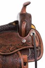 Western Leather Barrel Horse Saddle Hand Tooled   Tack Set 10  To 18  Free Ship