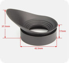 2pcs 40mm Rubber Eyepiece Eye Shield Eye Guards Eye Cups F Telescope Microsocpe