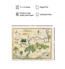 Winnie Pooh Nursery Decor - Large 11x14 - Toddler Baby Room Wall Art - Little   