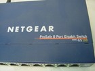 Netgear Prosafe 8 Port Gigabit Switch Gs108 V3 With Power Cord