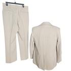 70s Vintage Tan Disco Leisure Suit  Dagger Collar Mens Groovy Read Description 