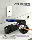 Rj45 Crimp Tool  All-in-one Ethernet Pass Through Crimper For Cat7 Cat6a Cat6