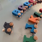 Name Trains Maple Landmark Magnetic Woodcraft Letters Lot Of 25 Colorful Pieces