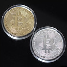 Bitcoin Collector s Coin Set W display Case - 2pcs W random Color And Design