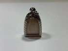 Vintage Buddha Statue Amulet In Fancy Silver Metal Case