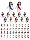Little Jesus Figures  60pcs Mini Jesus Figurines In Bulk  10colors Baby Jesus 