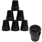 Cane Tips   Not  4  But   6   Pieces 3 4  Black Rubber Replacement For Cane Tip