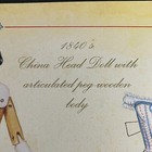 Vintage China Head Doll Paper Dolls By Artist Roy Brindamour 2005