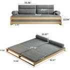 Mid Century Modern Sleeper Sofa Bed Convertible Couch Small Spaces