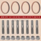 Exhaust Studs Muffler Bolts Nuts Gasket Kit For Yamaha Yzf R6 Yzf R6s 2006-2020