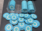 100   classic   Paulson Inlaid Top Hat And Cane Casino Chips Poker Chips