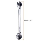 4 In 1 Reversible Ratcheting Wrench  12-13-14-15mm Double Box End  72 Teeth